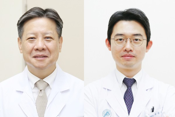 왼쪽부터 서울아산병원 소화기내과 임영석 교수, 최원묵 교수