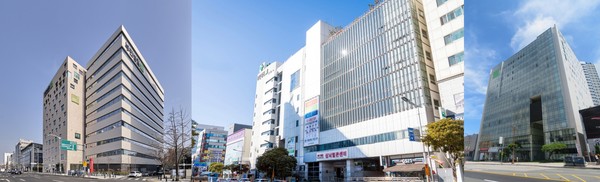 왼쪽부터 서울부민병원, 부산부민병원, 해운대부민병원