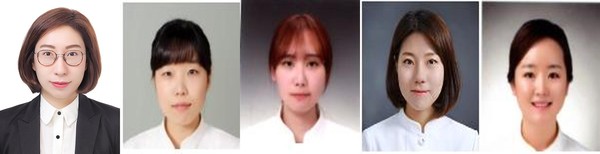 왼쪽부터 전북대병원 조효원, 고현정, 정슬기, 박민영, 이슬 간호사