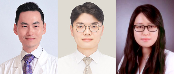사진 왼쪽부터 김성민, 권영남 교수, 김보람 연구원