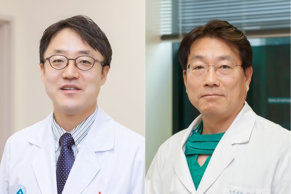 왼쪽부터 서울아산병원 심장내과 박덕우·박승정 교수