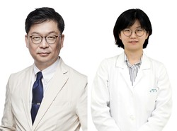 왼쪽부터 가톨릭대학교 성빈센트병워 소화기내과 정우철‧김수지 교수
