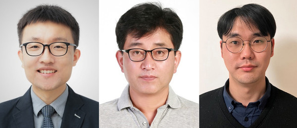 왼쪽부터 건양대 의과대학 박환우 교수, 김도경 교수, 한대원 박사