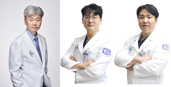 왼쪽부터 의정부성모병원 정형외과 김석중‧김윤환‧박승찬 교수