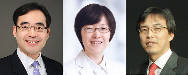 사진 왼쪽부터 서울대병원 유수종, 조은주 교수, 연세대 김영준 교수