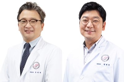 한림대학교성심병원 정형외과 유제현 교수(왼쪽)와 곽대경 교수