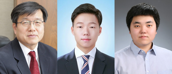 사진 왼쪽부터 고려대 의과대학 미생물학교실 송진원 교수, 김종우, 박경민 연구원